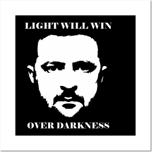 Zelensky - Light will win over darkness portrait Posters and Art